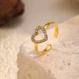 Vintucci 18k Hartjes Ring